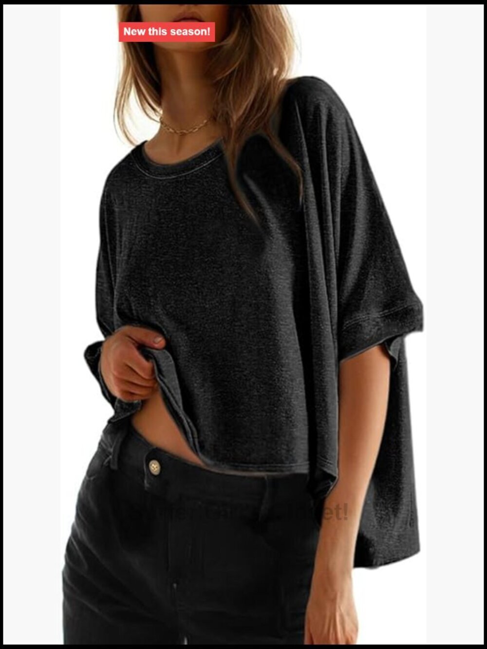 Loose Oversized Basic Short Sleeve Tee Shirt for Women